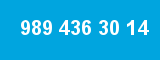 989 436 30 14 989 436 30 14